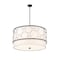 Z-Lite Kendall 5 Light Pendant, Matte Black & White 197-32MB - alternate 5